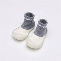 DMQupv Kids Cipele Girls Elastic Neklizaju prve male gušterne čarape Walkers Pismo bebi cipele za bebe
