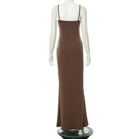 Žene Bodycon Fishtail haljina poluformalne haljine u boji Maxi elegantna dužina podne Duljine Ljetne