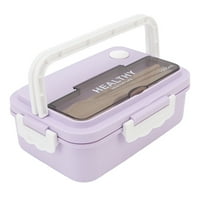 Odjeljak Bento kutija, mikrovalna sigurnosna toplota otporna na plastični ručak Bo sa štapićima za školu