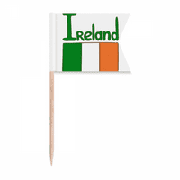 Irska Nacionalna zastava Zeleni uzorak Zastave za zube za zastave Označavanje oznake za zabavu