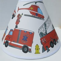Crvena vatrogasna lampica hladovina vatrogasna vozila Dječji vrtić