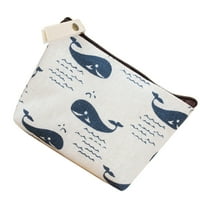Rinhoo Animal Canvas Mini Promjena torbice za torbicu kovanice poklon sa patentnim zatvaračem i oblogom