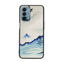 Mystic-planinski-plave-bijeli-japanski-akvarel-tinter-na otvorenom-Priroda - Telefonska futrola za onePlus