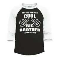 Trgovina4EVER-a, to je ono što cool Big Brother liči na majicu Raglan bejzbol x - mala crno bijela