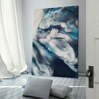 Sažetak Art Blue Marble Texture Platno Zidno Umjetnički dekor, umjetnička djela Moderni kućni dekor,
