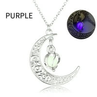Ogrlice od tarmeek za žene, šuplje spiralno mjesec svjetlucav privjesak Whirlwind svjetlucave perle
