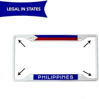 Zemlja motornog okvira za zastavicu Filipina za prednji dio auto vozila