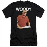 Treevco Cheers & Woody za odrasle pamučne premium platnene brend Slim Fit 30- majica, crna - mala