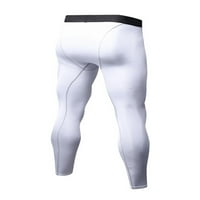 Prednjeg swwalk muške tajice elastične strukske hlače od pune boje hlače za kompresiju zimske znojenje-wicking