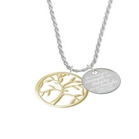Delight nakit Goldtone stablo života u krugu Obučen je u ogrlicu od šarma i dostojanstvenosti, 20 +
