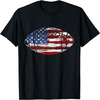 Nogomet američka američka zastava Vintage poklon majica