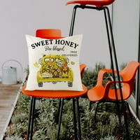 Mnjin Cute Bee cvjetni kauč za cvijeće za ukrašavanje doma mekog jastuka Summer Bee jastuk Case E