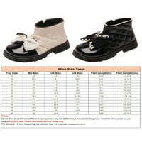 Djevojka Comfort Haljina Boot Bow Crnot Kožne čizme Vjenčane casual cipele Crna 2Y