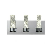 Kućni dekorateri Cusseta 23-Watt Crystal integrirani LED 3-lagana svjetlost