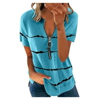 SHPWFBE ženske bluze žene majica ure u boji casual ops grafički tines