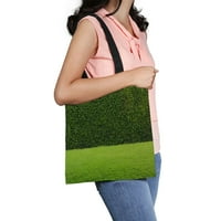 Green Grass Hedge platnena torba za ponovnu upotrebu TOTE Trgovinske torbe Tote torba