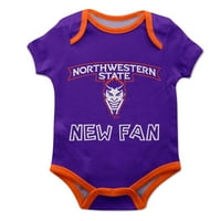 Dojenčad ljubičasta Northwestern State Demons New Fan Bodysuit