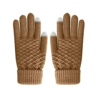 Nove rukavice Ženske rukavice za zimske pletene rukavice Tople baršunaste rukavice za ponovno punjenje