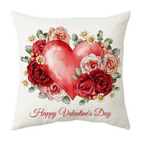 Veki Pink Valentinovo poklon ljubav crtani crtani print bacač jastuk Novi kućni mekani ukras * 17. *