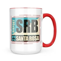 Neonblond AirportCode SRB Santa Rosa krila poklon za ljubitelje čaja za kafu