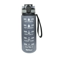 Azebo oz Motivacijska boca s vodom s vremenskim markerom, Tritan BPA Besplatno za višekratnu upotrebu,