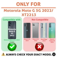 Talozna tanka futrola za telefon kompatibilna za Motorola Moto G 5G, Fly High Caticorn print, W kaljeno