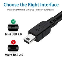 Pwron 5ft USB podaci za zamena kabela za laptop za laptop za Crestron MT-1000C MT-1000C-RF MT-1000C-DS