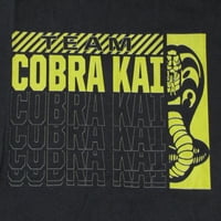Cobra Kai Team Cobra Kai Muška crna grafička mala