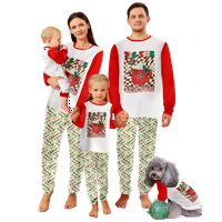 Smiješni božićni pidžami otporni na plamen PJS Xmas Christmas Pajamas Unisex, veličine djece-djeci-odrasli-psi