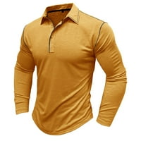 Dugi rukav majice MENS Clearence V V izrez Henleyji košulja Regularni Fit Plain skakači Proljeće Jesenski