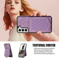 Case za Samsung S20, držač kartice Crossbody Crossbody Remen za vezu sa ogledalom za žene PU kožna flip