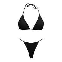 Wanyng Ženski bandeau zavoj bikini set push-up brazilski kupaći kostimi za kupaći kostim kupaćim rukavima