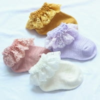 6-24Months dojenčad solid čipke casual pletene četvrtine čarape za djecu s kradljivim djevojkama slatke
