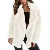 Aoksee zimski kaputi za žene, ženska jesenska zima solidna kardigan plišane kapute