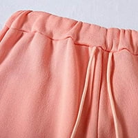 Giligiliso ženske hlače čišćenje modne žene okrugla izrez Čvrsta bluza s dugim rukavima + setovi labavih