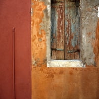 Italija, Burano. Prozor i zid u časopisu. Poster Print Jaynes Gallery