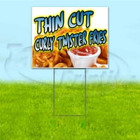 Tanki CUT Curly Twister Pomfrit na dvorištu, uključuje metalni stup udio