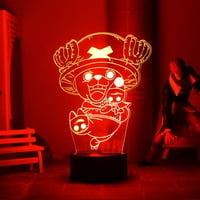-3D iluzija Anime Light Jedna luffy figura za ljubitelje djece jedna 3D noćna svjetlost DECOR LAMP-a