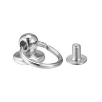 Uxcell O-prsten gumb za zakovice Zavijni vijci Zavirni srebrni ton