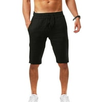 Modne ležerne ljetne kratke hlače Pamučne muške čvrste i posteljine i muške hlače kupaće kostimi