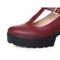 Lacyhop dame pumpe sandale za gležnjeve sandale T-remen visoke pete uredske haljine cipele modne škaktne
