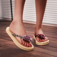CAICJ Walking Cipele Ženske ženske sandale za klizanje na kožnim platform papuča Udobno plaža cipele