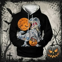 Yueulianxi muškarci Fall Fashion Casual Cartoon 3D tiskani kapuljač za muškarce Hoodie