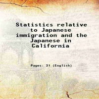 Statistika u odnosu na japansku imigraciju i japanskom u Kaliforniji 1919