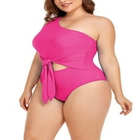 Sanviglor Women kupaći odijelo od ramena Jedan kupaći kostim kupaći kostimi plus veličina dame podstavljene