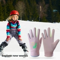 Zimske tople rukavice Dječje biciklističke rukavice vodootporne crtane ispise mittens sa oblogom od