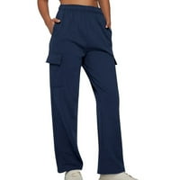 Teretne pantalone za žene Stretch visoke ležerne pantalone sa visokim strukom hlače za žene za žene