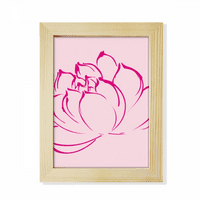 Flower Lotus cvjetni uzorak Desktop ukrašeno foto okvir Display slikarstvo Drveni