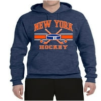 Wild Bobby Grad New York Hokej Fantasy Fan Sports Unise Hoodie dukserica, Vintage Heather Mornarice,