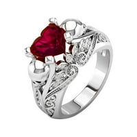 Ženski prsten Šareni cirkon vjenčani vjenčani nakit zvoni veličine 6-poklon prst